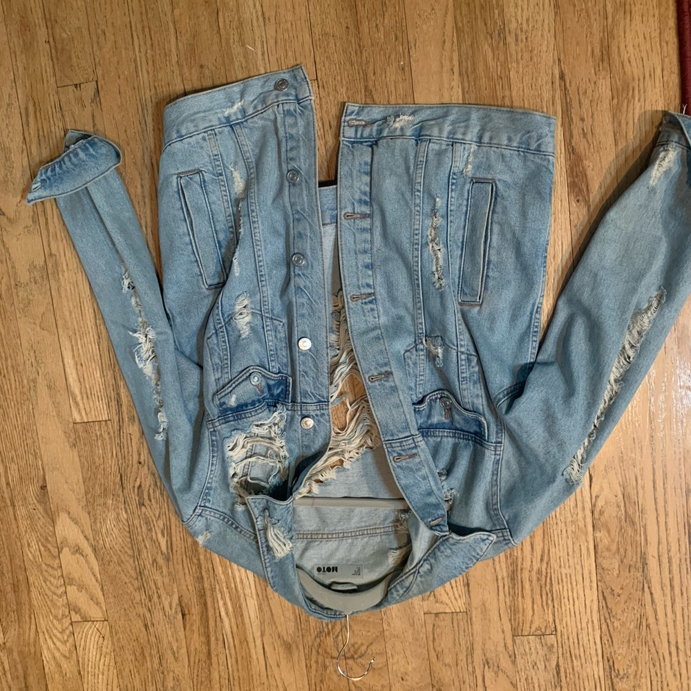 Top shop slightly oversized jean jacket